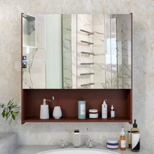 Bathroom Cabinet with Mirror by Sajosamaan