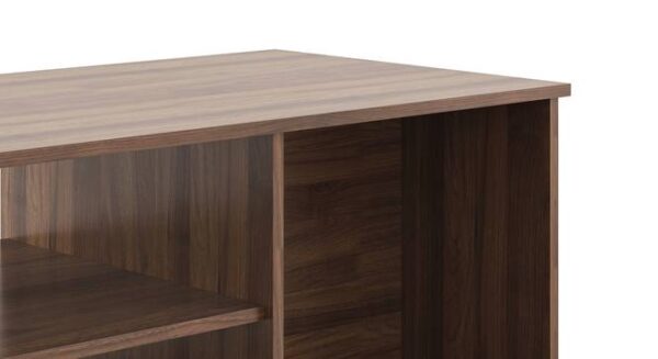 Liam Rectangular Engineered Wood Coffee Table In Classic Walnut Finish