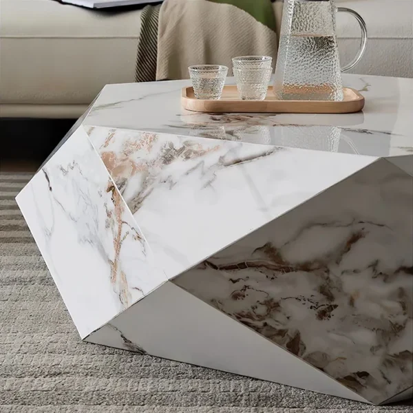 designer coffee table in diamond shape by sajosamaan