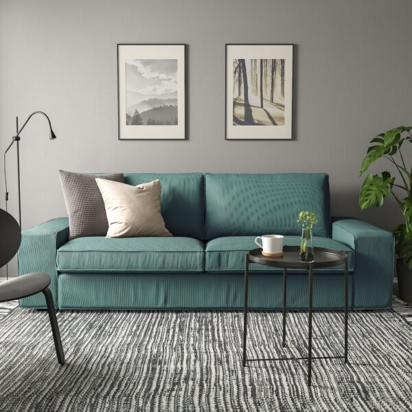 KIVIK 3-seat sofa - Kelinge grey-turquoise