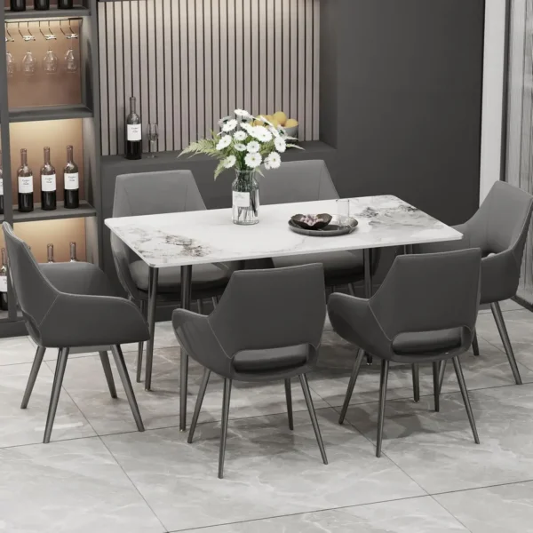 marble dining table set