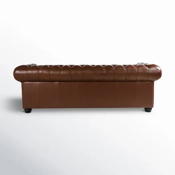 brown leather sofa