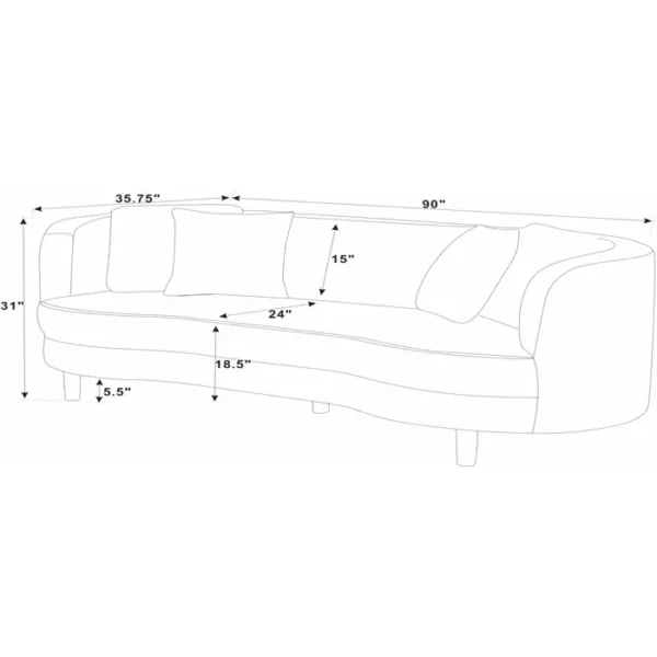 curved sofa