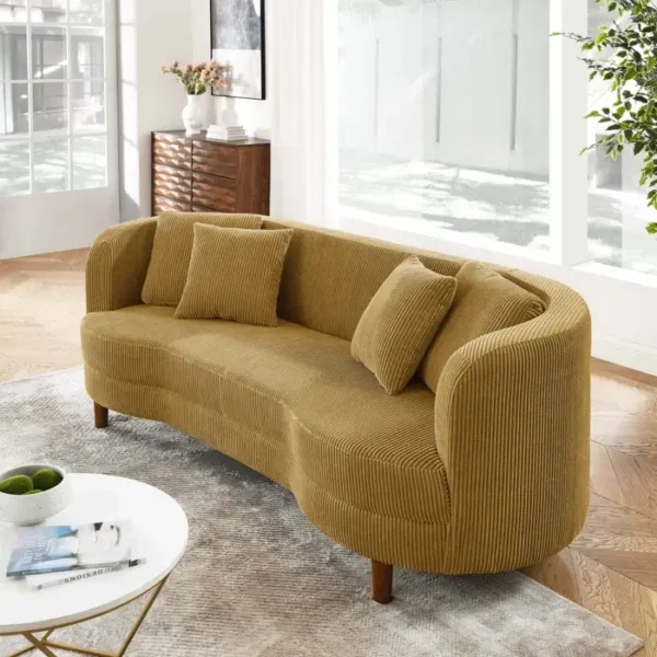 curved sofa