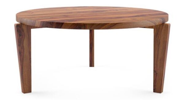 round wooden coffee table