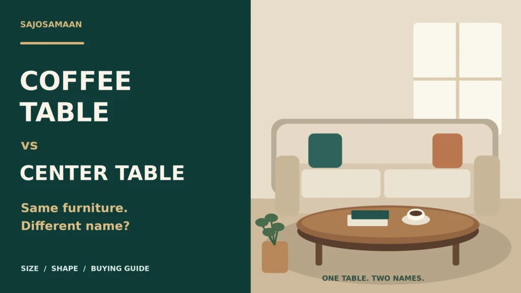 Coffee Table vs Center Table: What's the Difference? 1 coffee table vs center table